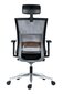 Biuro kėdė Wood Garden Next PDH, juoda/pilka kaina ir informacija | Biuro kėdės | pigu.lt