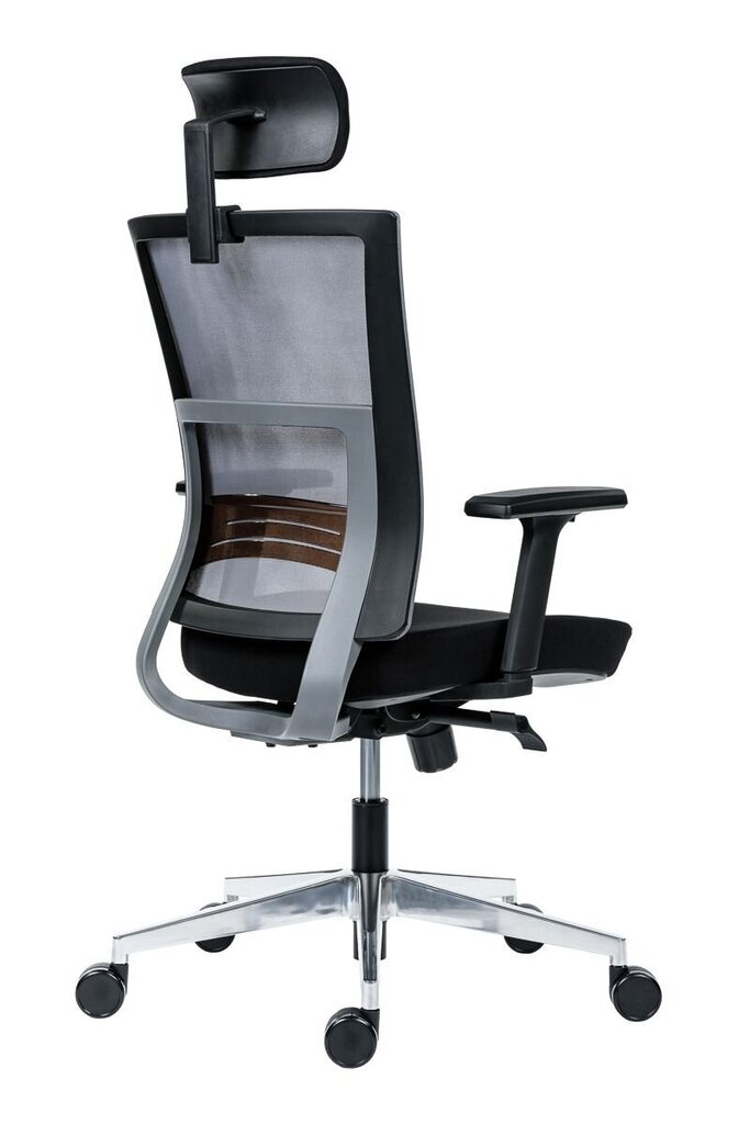 Biuro kėdė Wood Garden Next PDH, juoda/pilka kaina ir informacija | Biuro kėdės | pigu.lt