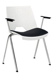 Офисный стул Wood Garden TC Strike с подлокотниками, белый/черный цена и информация | Офисные кресла | pigu.lt