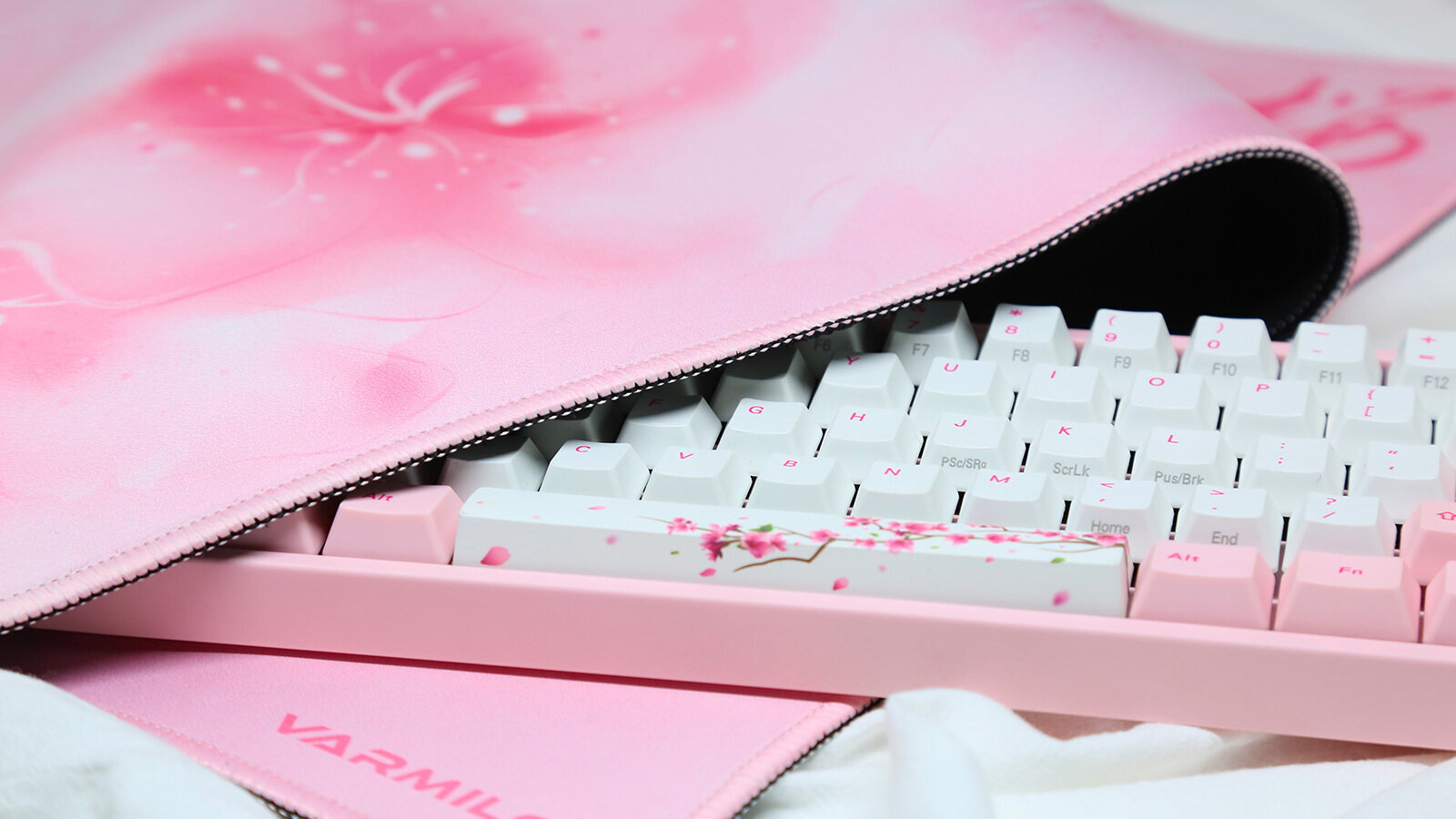 Varmilo Sakura, rožinė kaina ir informacija | Pelės | pigu.lt