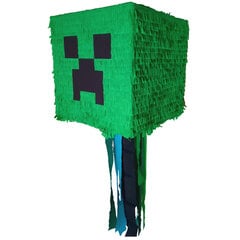 Пиньята Creeper Minecraft, 34x34x34 см цена и информация | Праздничные декорации | pigu.lt