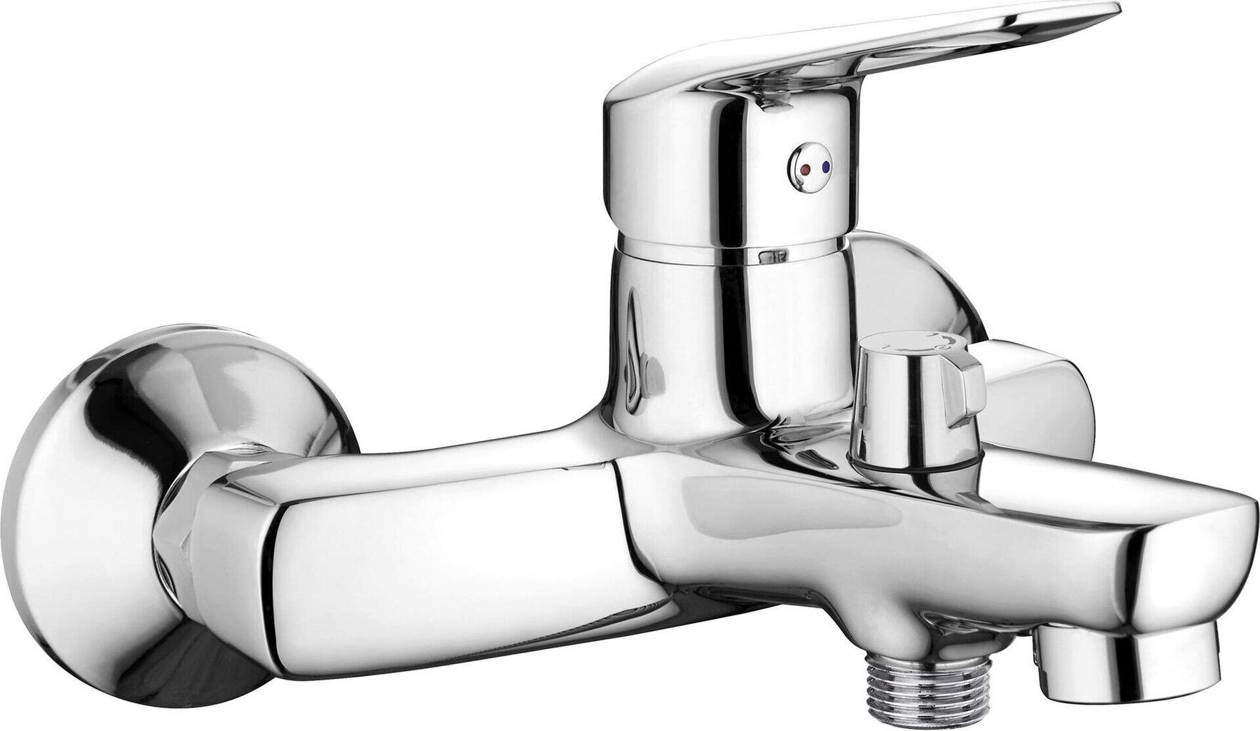 Deante vonios maišytuvas su dušo komplektu Boro, Chrome цена и информация | Vandens maišytuvai | pigu.lt