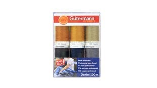 Набор швейных ниток Gutermann Denim 731144/1 цена и информация | Siuvimo reikmenys | pigu.lt