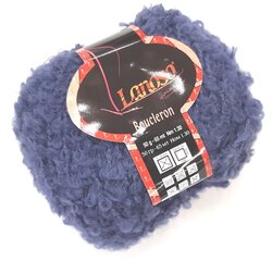 Пряжа для вязания Lanoso Boucleron, цвет синий 35 цена и информация | Принадлежности для вязания | pigu.lt