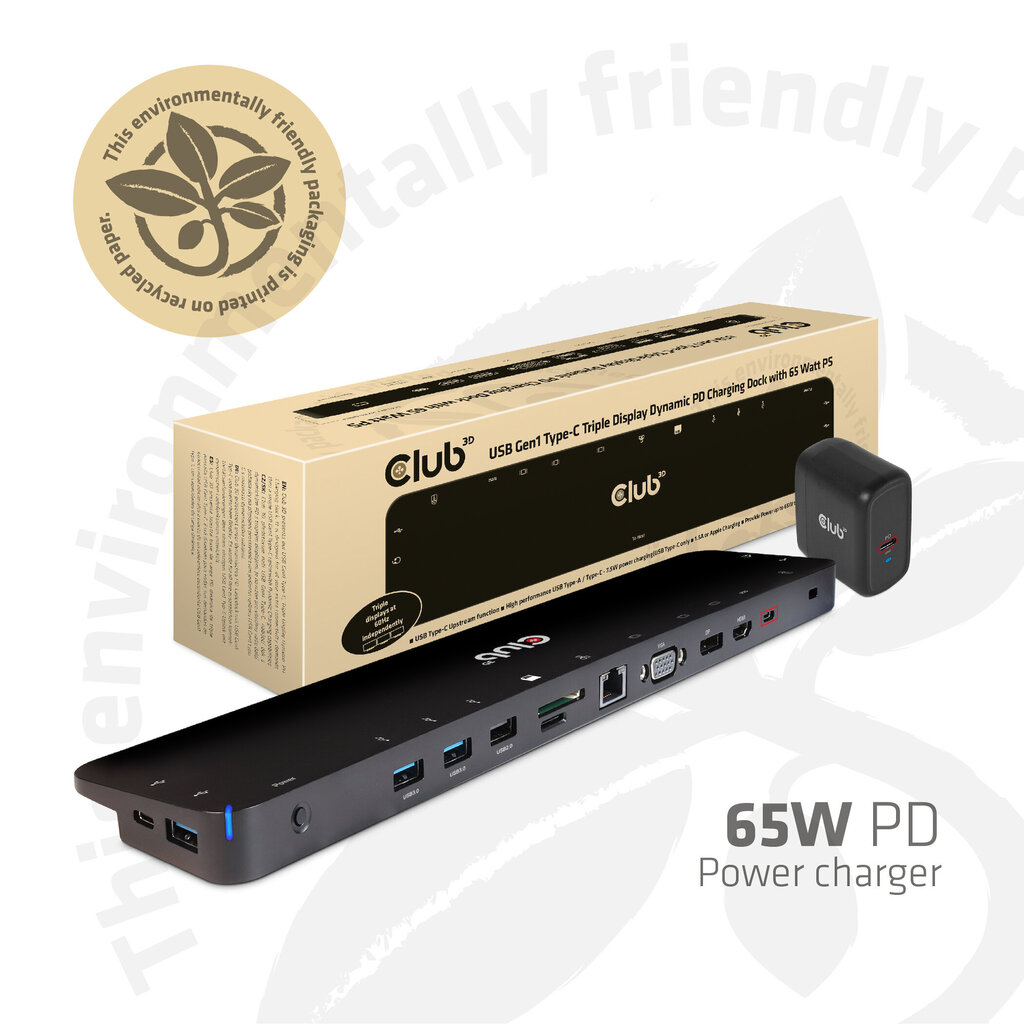 Club 3D CSV-1564W65 kaina ir informacija | Adapteriai, USB šakotuvai | pigu.lt