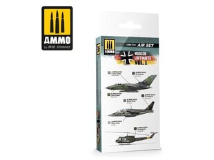 Набор акриловых красок Ammo Mig Modern Luftwaffe Vol 1 Set. АМИГ7241 цена и информация | Принадлежности для рисования, лепки | pigu.lt