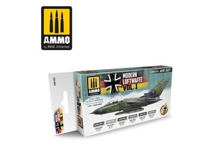 Akrilinių dažų rinkinys Ammo Mig Modern Luftwaffe Vol 1 Set. AMIG7241 kaina ir informacija | Piešimo, tapybos, lipdymo reikmenys | pigu.lt