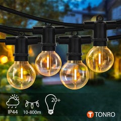 Lauko lempučių girlianda Tonro Perl, juoda kaina ir informacija | Girliandos | pigu.lt