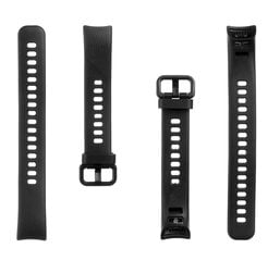 Tactical 438 Silicone Band for Honor Band 4/5 Black цена и информация | Аксессуары для смарт-часов и браслетов | pigu.lt