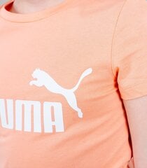 Детская футболка Puma 587029*28, персиковая/белая 4064535698121 цена и информация | Платья для девочек | pigu.lt