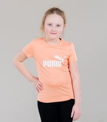 Детская футболка Puma 587029*28, персиковая/белая 4064535698121 цена и информация | Платья для девочек | pigu.lt