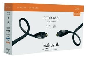 Kabelis optinis TOSLINK - TOSLINK 0.75m inakustik STAR цена и информация | Кабели и провода | pigu.lt