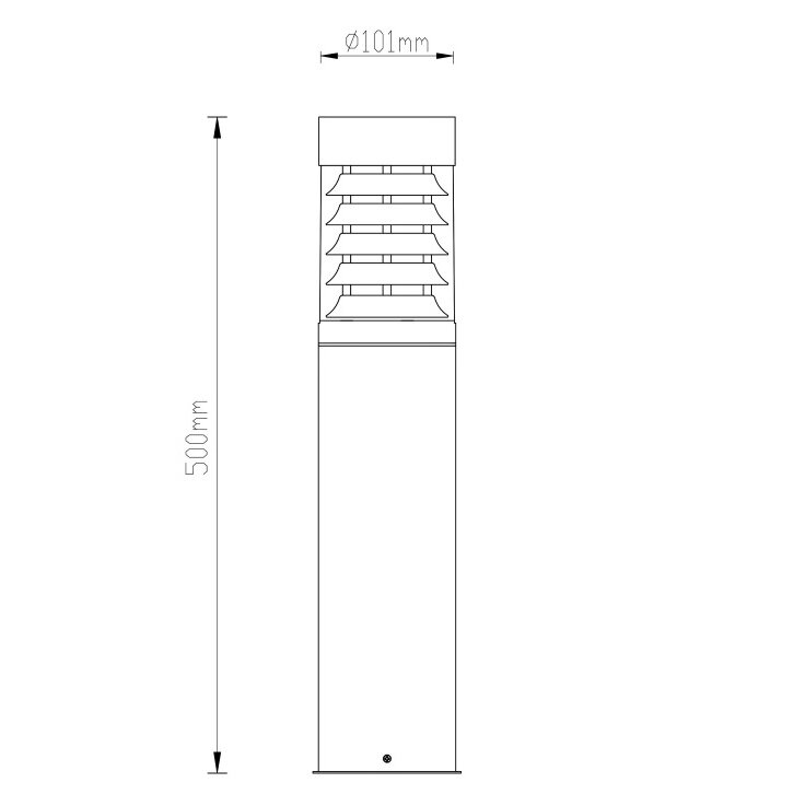 Pastatomas lauko šviestuvas G.LUX GH-246-500-SS цена и информация | Lauko šviestuvai | pigu.lt