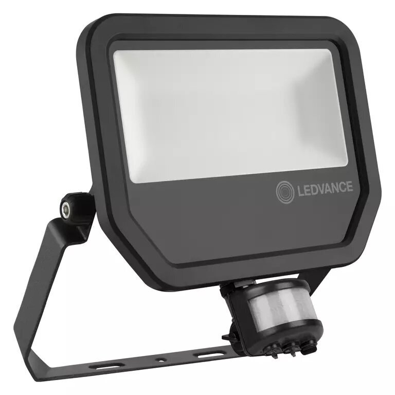 LED prožektorius LEDVANCE Floodlight su judesio davikliu 50W/4000K IP65 BK kaina ir informacija | Lauko šviestuvai | pigu.lt