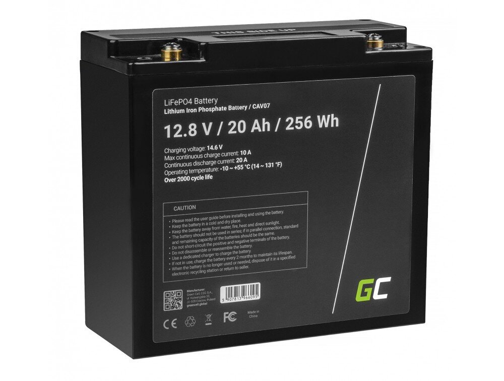 Akumuliatorius Green Cell LiFePO4 12.8V kaina ir informacija | Akumuliatoriai | pigu.lt