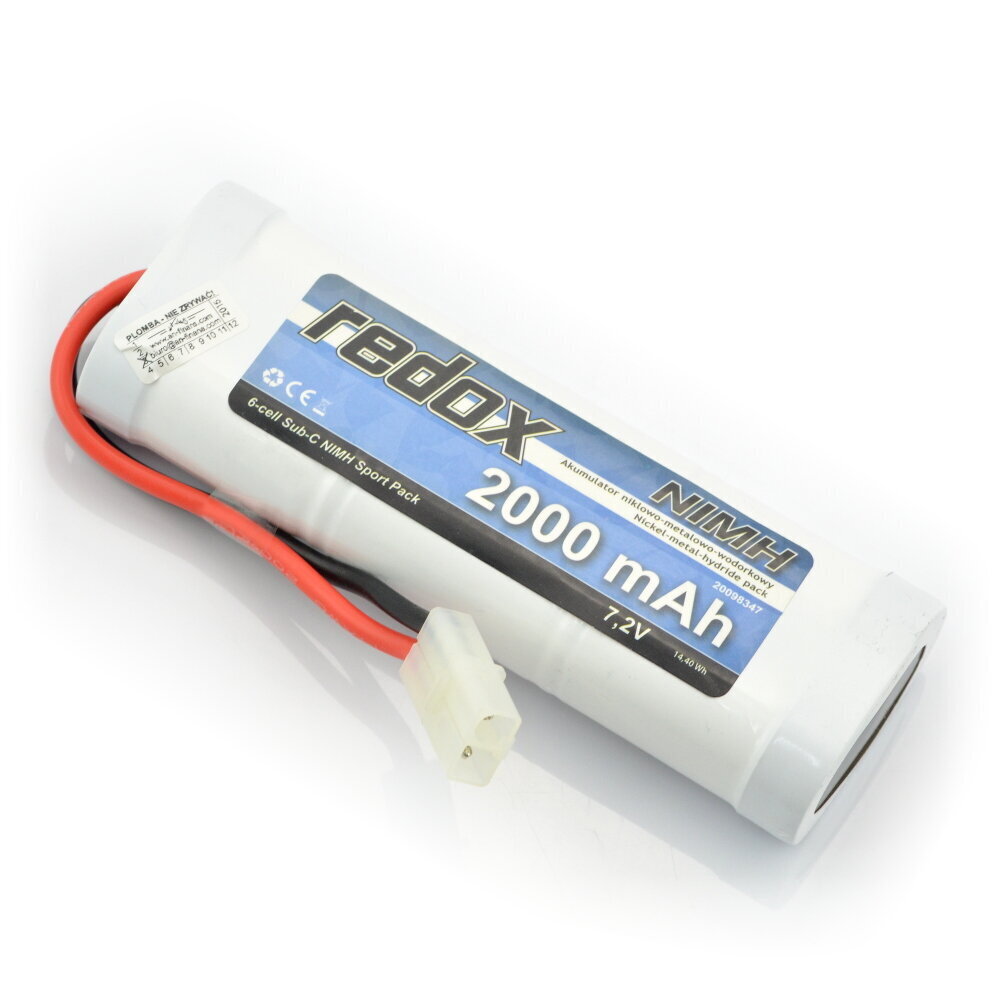 Akumuliatorius Redox NiMH 2000mAh 7.2V kaina ir informacija | Akumuliatoriai | pigu.lt