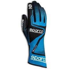 Картинговые перчатки Sparco RUSH, синее/черные, размер 11 (L) S3710651 цена и информация | Мужские шарфы, шапки, перчатки | pigu.lt