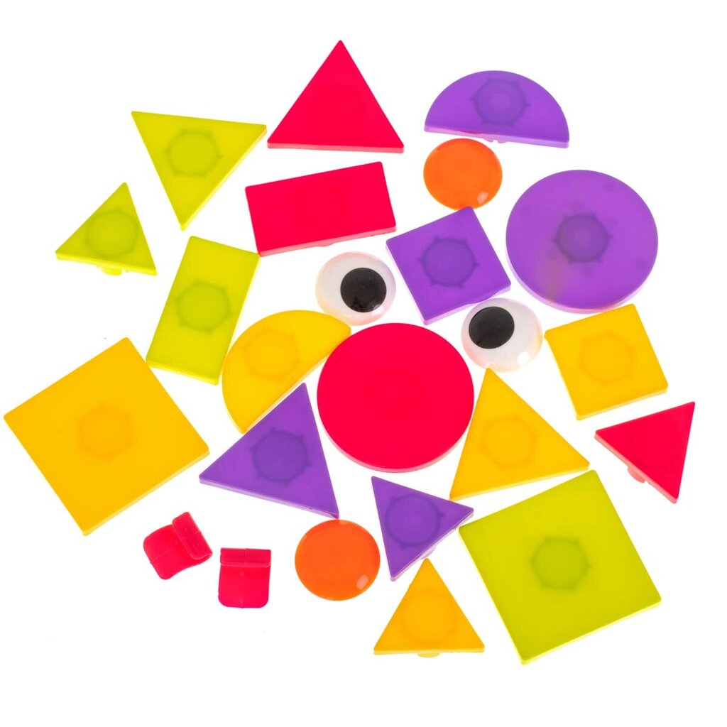 Galvosūkis su geometrinėmis figūromis, 24 detalės, 12 paveikslėlių kaina ir informacija | Lavinamieji žaislai | pigu.lt