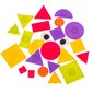 Galvosūkis su geometrinėmis figūromis, 24 detalės, 12 paveikslėlių цена и информация | Lavinamieji žaislai | pigu.lt