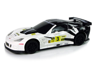 Sportinis nuotoliniu būdu valdomas automobilis Corvette C6.R, baltas kaina ir informacija | Žaislai berniukams | pigu.lt