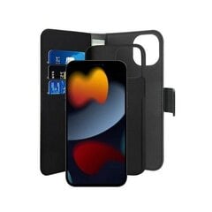 Puro Wallet Detachable Sam S23+ S916 2w1 czarne|black PUSGS23PBOOKC3BLK цена и информация | Чехлы для телефонов | pigu.lt