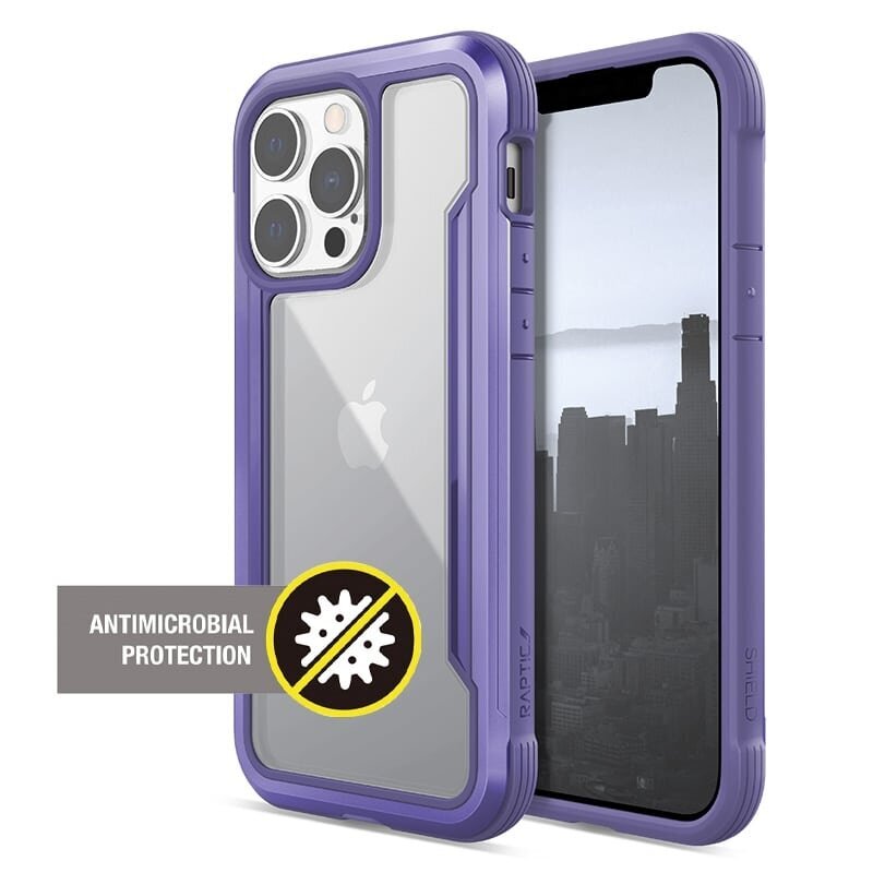 X-Doria Raptic Shield Pro skirtas iPhone 13 Pro, violetinis kaina ir informacija | Telefono dėklai | pigu.lt