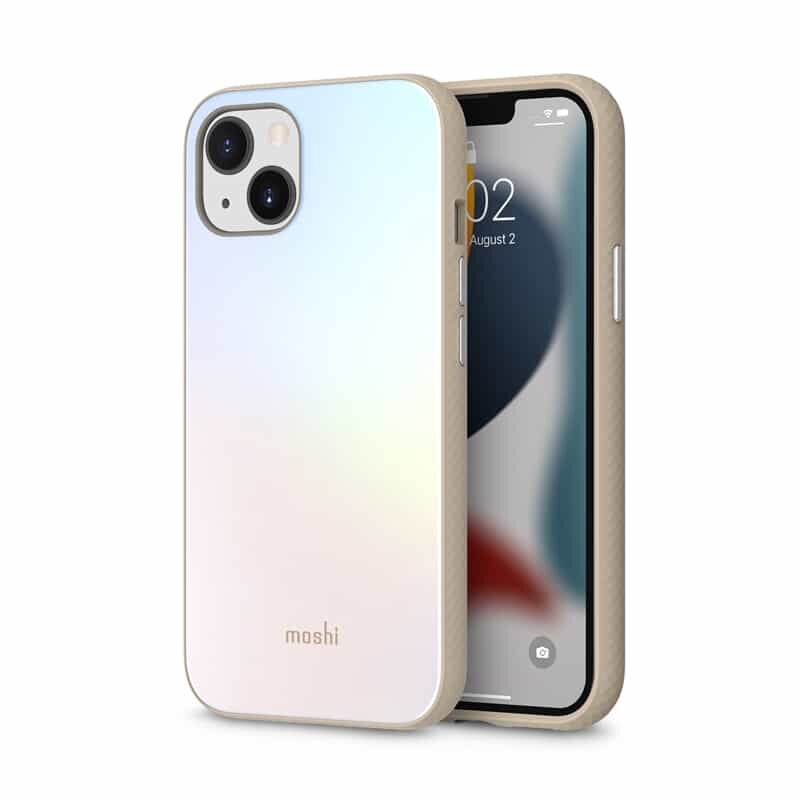 Moshi iGlaze skirtas iPhone 13, sidabrinis kaina ir informacija | Telefono dėklai | pigu.lt