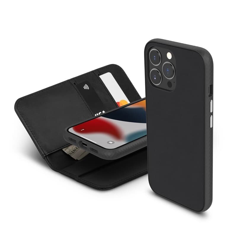 Moshi Overture skirtas iPhone 13 Pro, juodas kaina ir informacija | Telefono dėklai | pigu.lt