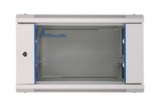 Extralink 4U 600x600 Серый | Шкаф для монтажа в стойку | Настенный цена и информация | Аксессуары для компонентов | pigu.lt