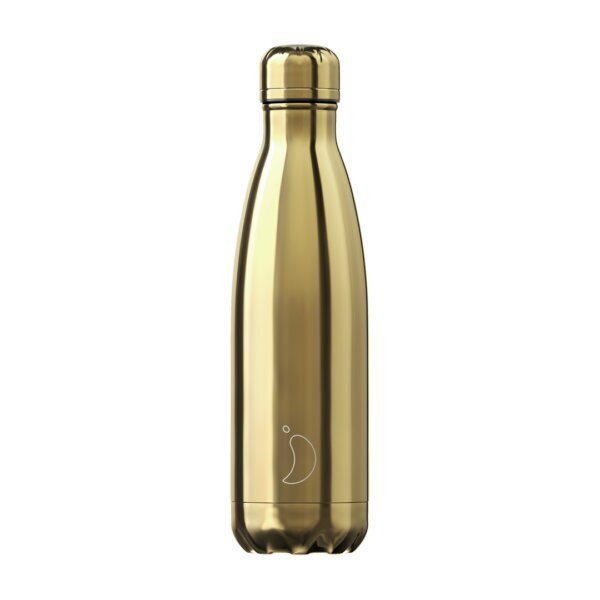 Termosas butelis Chilly's Bottle Chrome Gold 500ml kaina ir informacija | Termosai, termopuodeliai | pigu.lt