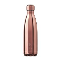 Termosas butelis Chilly's Bottle Chrome Rose Gold 500ml kaina ir informacija | Termosai, termopuodeliai | pigu.lt