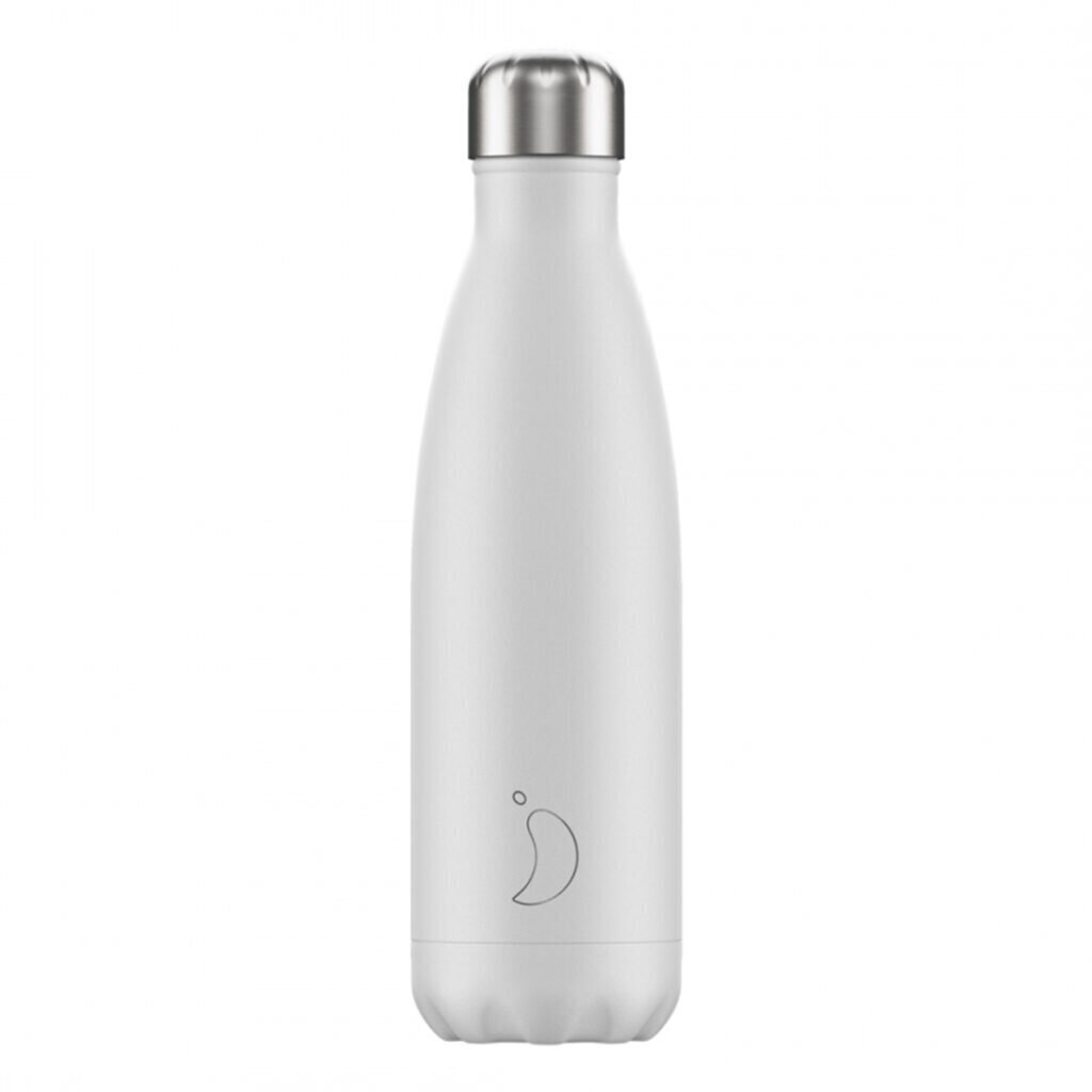 Termosas butelis Chilly's Bottle Monochrome White 500ml kaina ir informacija | Termosai, termopuodeliai | pigu.lt