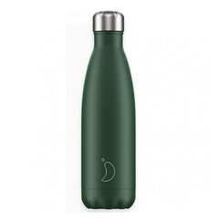 Termosas butelis Chilly's Bottle Matte Green, 500 ml цена и информация | Термосы, термокружки | pigu.lt