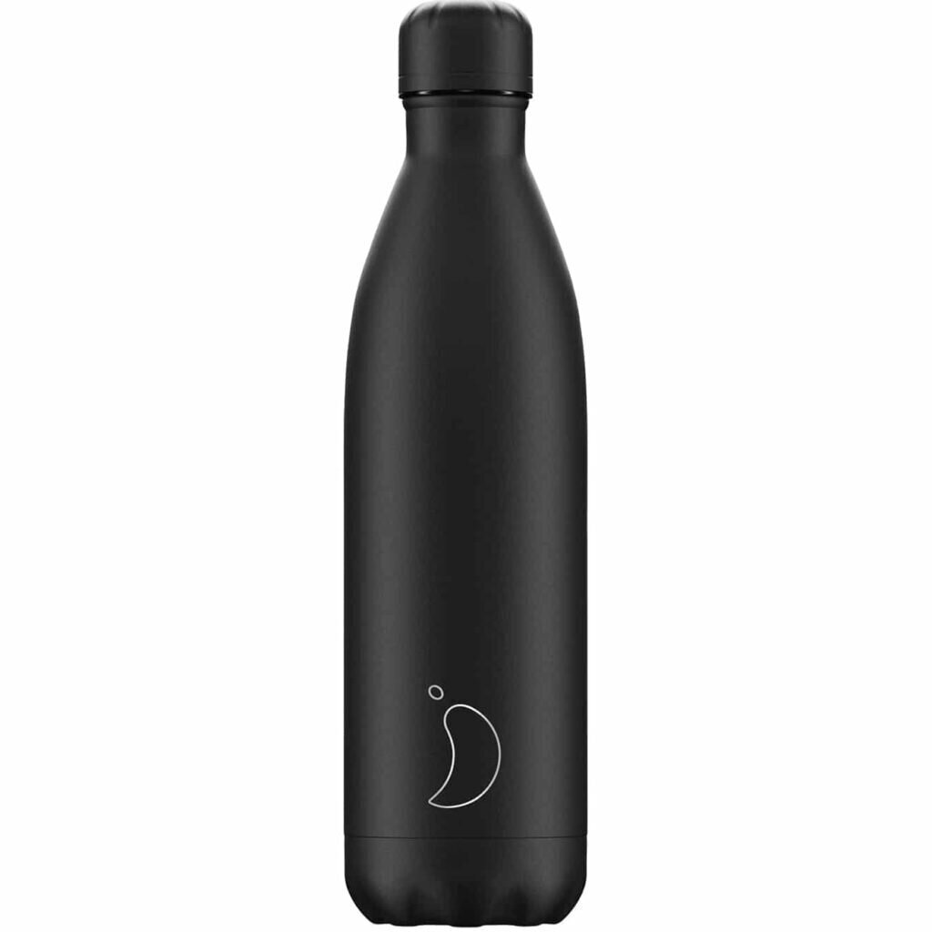 Termosas butelis Chilly's Bottle Monochrome All Black, 750 ml kaina ir informacija | Termosai, termopuodeliai | pigu.lt