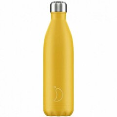 Termosas butelis Chilly's Bottle Matte Yellow, 750 ml цена и информация | Термосы, термокружки | pigu.lt