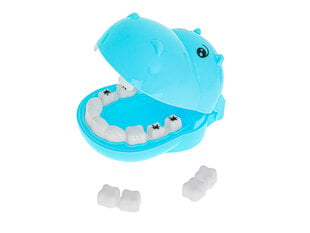 Игровой набор стоматолога с бегемотом, синий цена и информация | Развивающие игрушки | pigu.lt