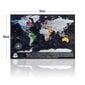 Pasaulio nutrinamas žemėlapis su vėliavomis, 70 x 50 cm kaina ir informacija | Žemėlapiai | pigu.lt