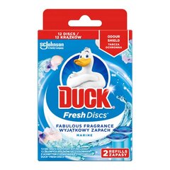 Диски для унитаза DUCK Fresh Discs Marine, 12шт. цена и информация | Очистители | pigu.lt