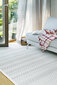 Narma dvipusis šenilinis kilimėlis Tsirgu, white, 70 x 140 cm kaina ir informacija | Kilimai | pigu.lt