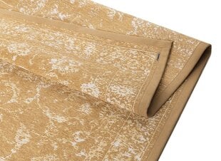 Narma dvipusis šenilinis kilimėlis Sagadi, gold, 100 x 160 cm kaina ir informacija | Kilimai | pigu.lt