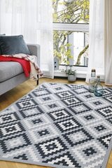 Narma dvipusis šenilinis kilimėlis Saka, silver, 80 x 250 cm kaina ir informacija | Kilimai | pigu.lt