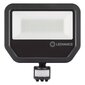 LED prožektorius LEDVANCE Floodlight su judesio davikliu 50W/3000K IP65 BK kaina ir informacija | Lauko šviestuvai | pigu.lt
