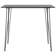7-ių dalių baro baldų komplektas vidaXL, juodas цена и информация | Комплекты мебели для столовой | pigu.lt