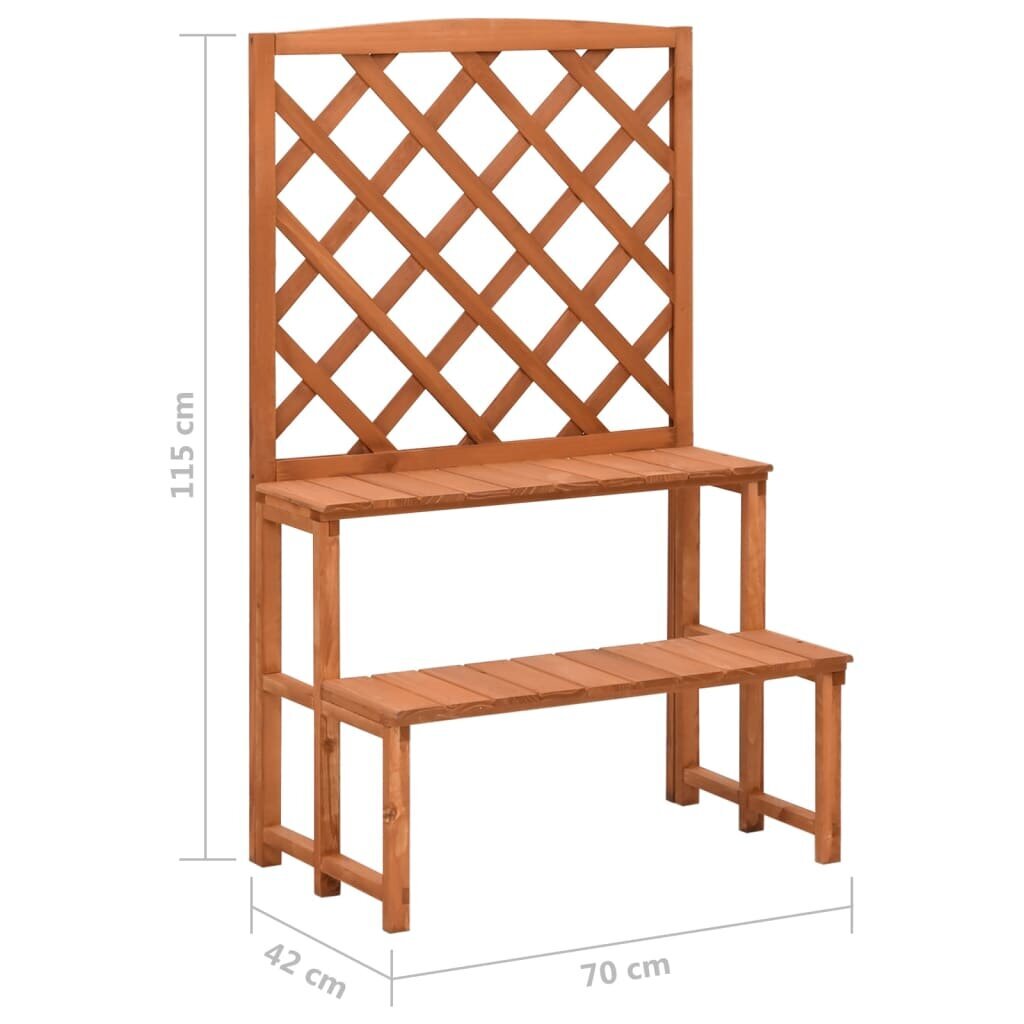 Stovas augalams su treliažu, 70x42x115cm kaina ir informacija | Gėlių stovai, vazonų laikikliai | pigu.lt