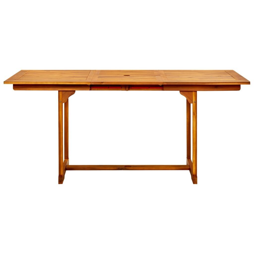 Sodo valgomojo stalas, rudas kaina ir informacija | Lauko stalai, staliukai | pigu.lt