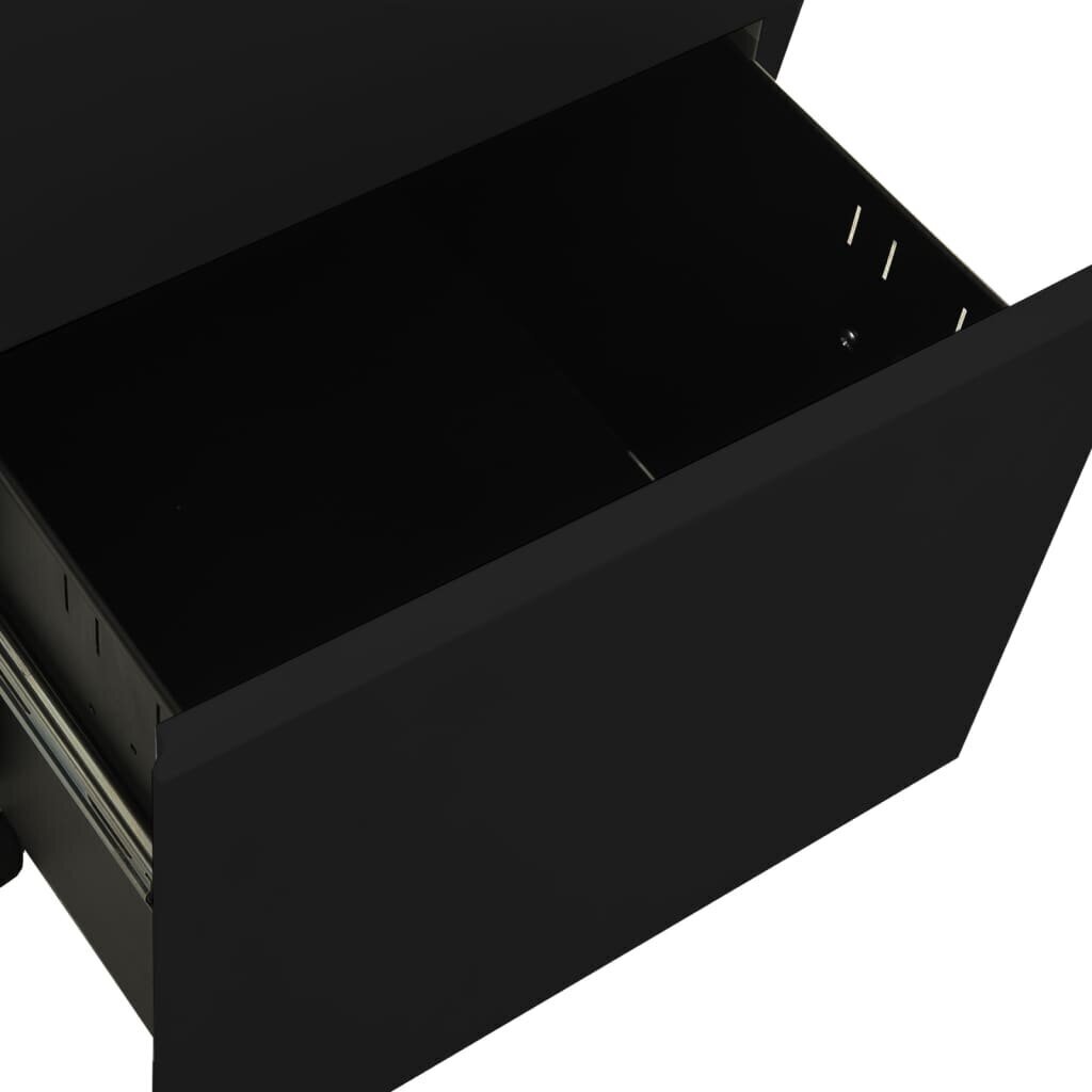 Mobili spintelė dokumentams, 39x45x67 cm, juoda kaina ir informacija | Svetainės spintelės | pigu.lt