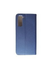 Hallo Book Case, skirtas Samsung Galaxy S21 FE, mėlynas kaina ir informacija | Telefono dėklai | pigu.lt