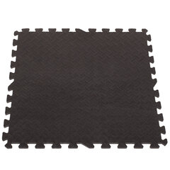 Porolono kilimėlis vaikams, juodas (4 vnt.) kaina ir informacija | Kilimai | pigu.lt