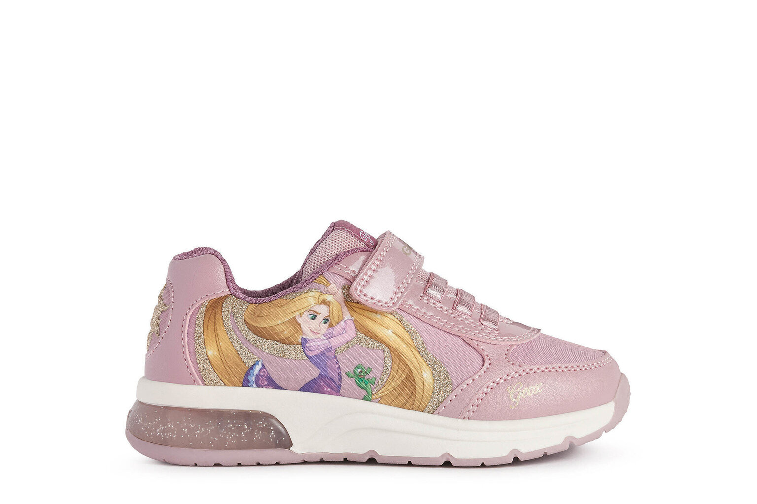 Bateliai mergaitėms Geox žybsintys Disney Princess 1068533, rožiniai kaina ir informacija | Bateliai vaikams | pigu.lt