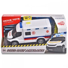 Žaislinis greitosios pagalbos automobilis su šviesos ir garso efektais Dickie, 18 cm kaina ir informacija | Žaislai berniukams | pigu.lt